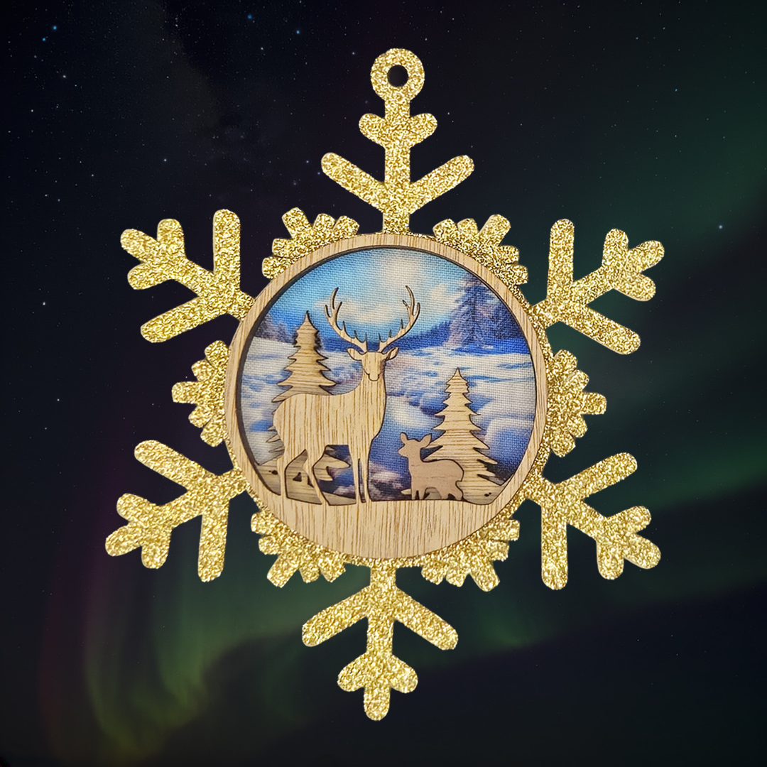 Flocon de Noël décors multicouches