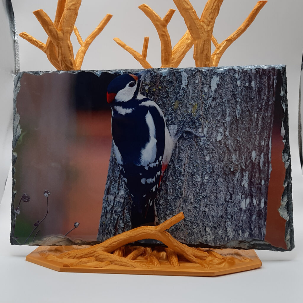 Arbre support 3D avec ardoise
