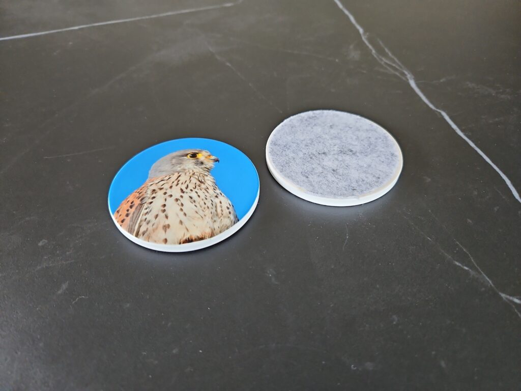 Sublimation dessous de verres en céramique